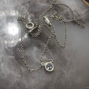 Tiffany & Co. Silver Necklace AND bracelet with aquamarine